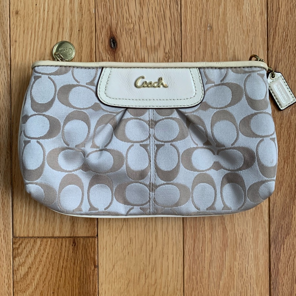 Coach Cream Colored Clutch/Wristlet